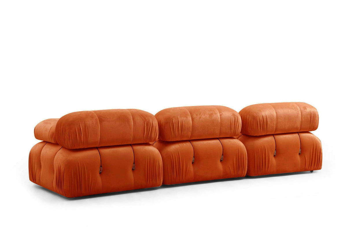 Canapea fixă 3 locuri Bubble (L1-O1-1R), Diverse culori, 95x65x75 cm - Portocaliu | SKU: 560ARE2103 | Canapea fixă 3 locuri Bubble (L1-O1-1R), 95x65x75 cm, varianta Portocaliu, produs pentru amenajarea locuinței, disponibil online în România la CasaMob