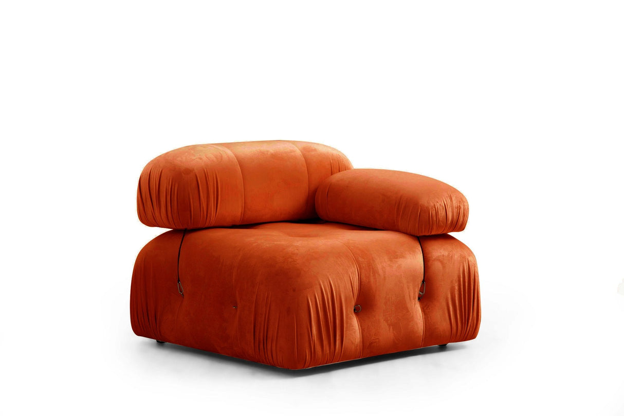 Canapea fixă 3 locuri Bubble (L1-O1-1R), Diverse culori, 95x65x75 cm - Portocaliu | SKU: 560ARE2103 | Canapea fixă 3 locuri Bubble (L1-O1-1R), 95x65x75 cm, varianta Portocaliu, produs pentru amenajarea locuinței, disponibil online în România la CasaMob