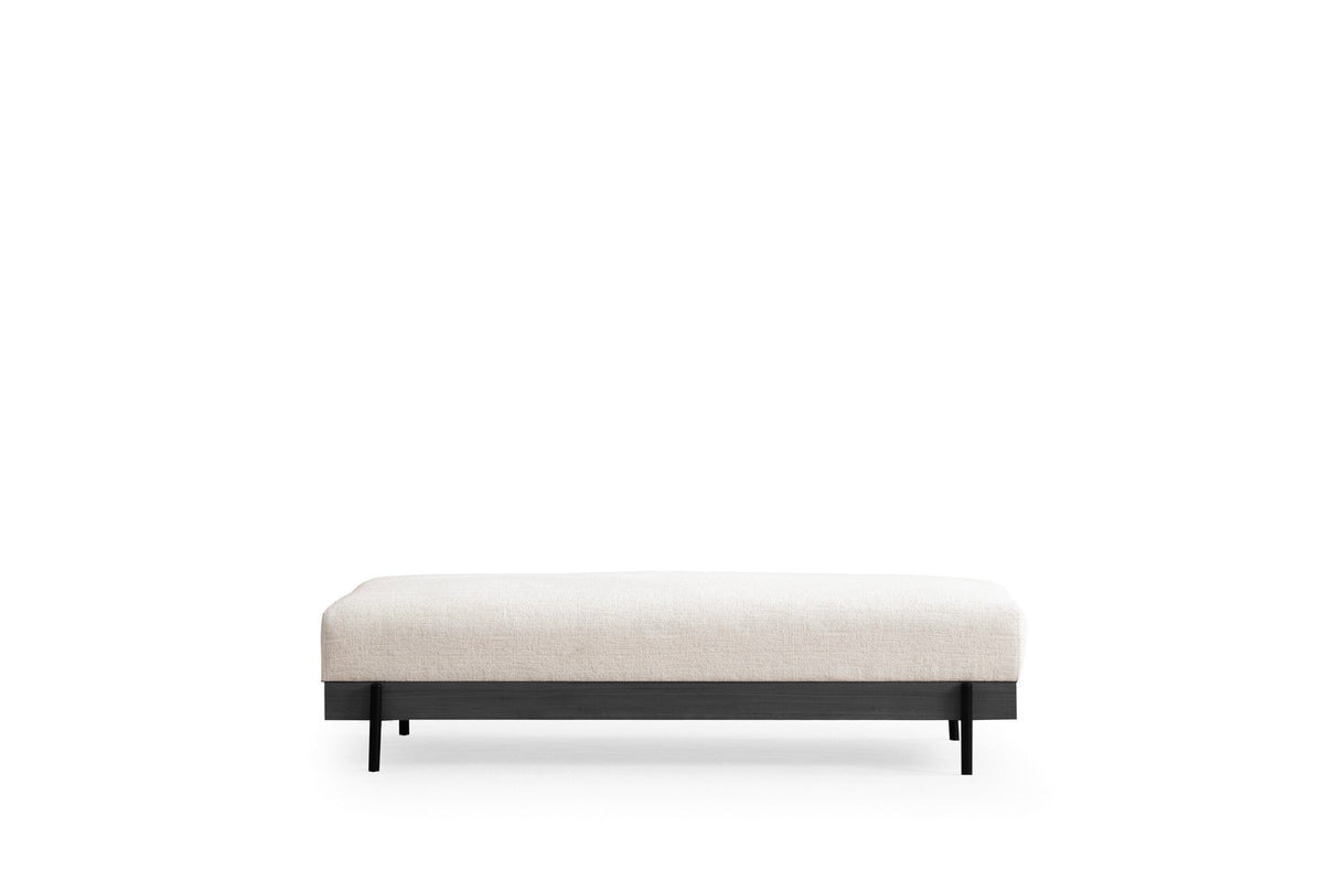 Taburet Eti negru Pouffe, Diverse culori - Alb | SKU: 560ARE2136 | Taburet Eti negru Pouffe, varianta Alb, produs pentru amenajarea locuinței, disponibil online în România la CasaMob