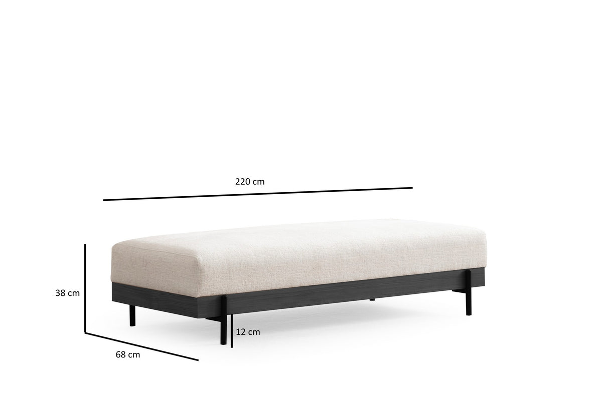 Taburet Eti negru Pouffe, Diverse culori - Alb | SKU: 560ARE2136 | Taburet Eti negru Pouffe, varianta Alb, produs pentru amenajarea locuinței, disponibil online în România la CasaMob