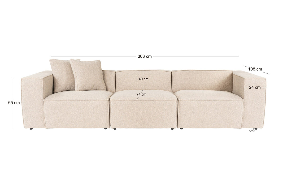 Canapea fixă Lora, Diverse culori, Diverse configurații, 108x74x65 cm - Piersică - 3 locuri | SKU: 560ARE2139 | Canapea fixă Lora, 108x74x65 cm, varianta Piersică - 3 locuri, produs pentru amenajarea locuinței, disponibil online în România la CasaMob