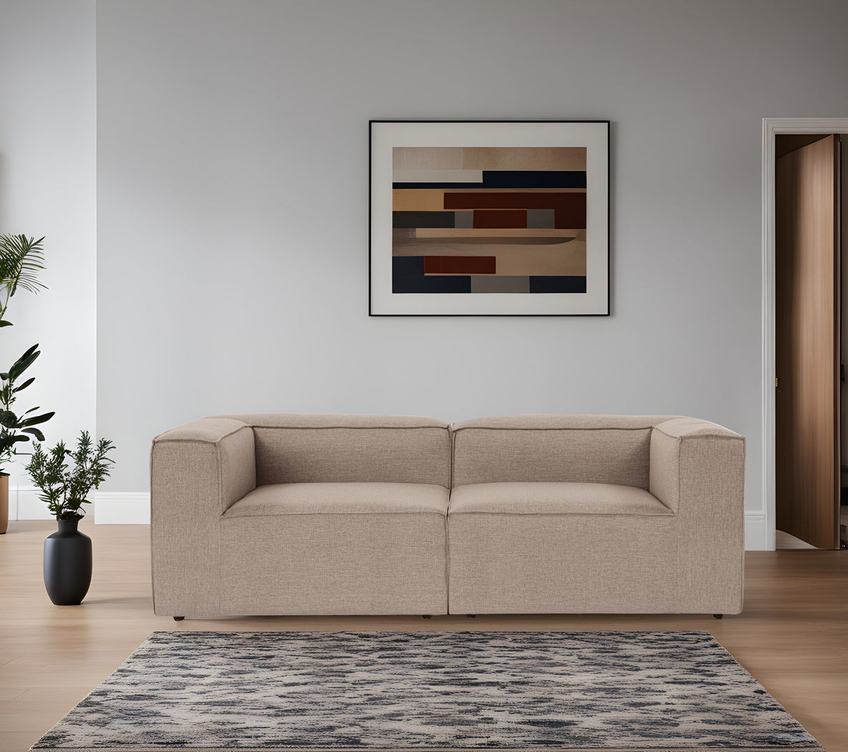 Canapea fixă Fora, Diverse culori, Diverse configurații, Diverse dimensiuni - Maro - 214x105x66 cm - 2 locuri | SKU: 560ARE2157 | Canapea fixă Fora, varianta Maro - 214x105x66 cm - 2 locuri, produs pentru amenajarea locuinței, disponibil online în România la CasaMob