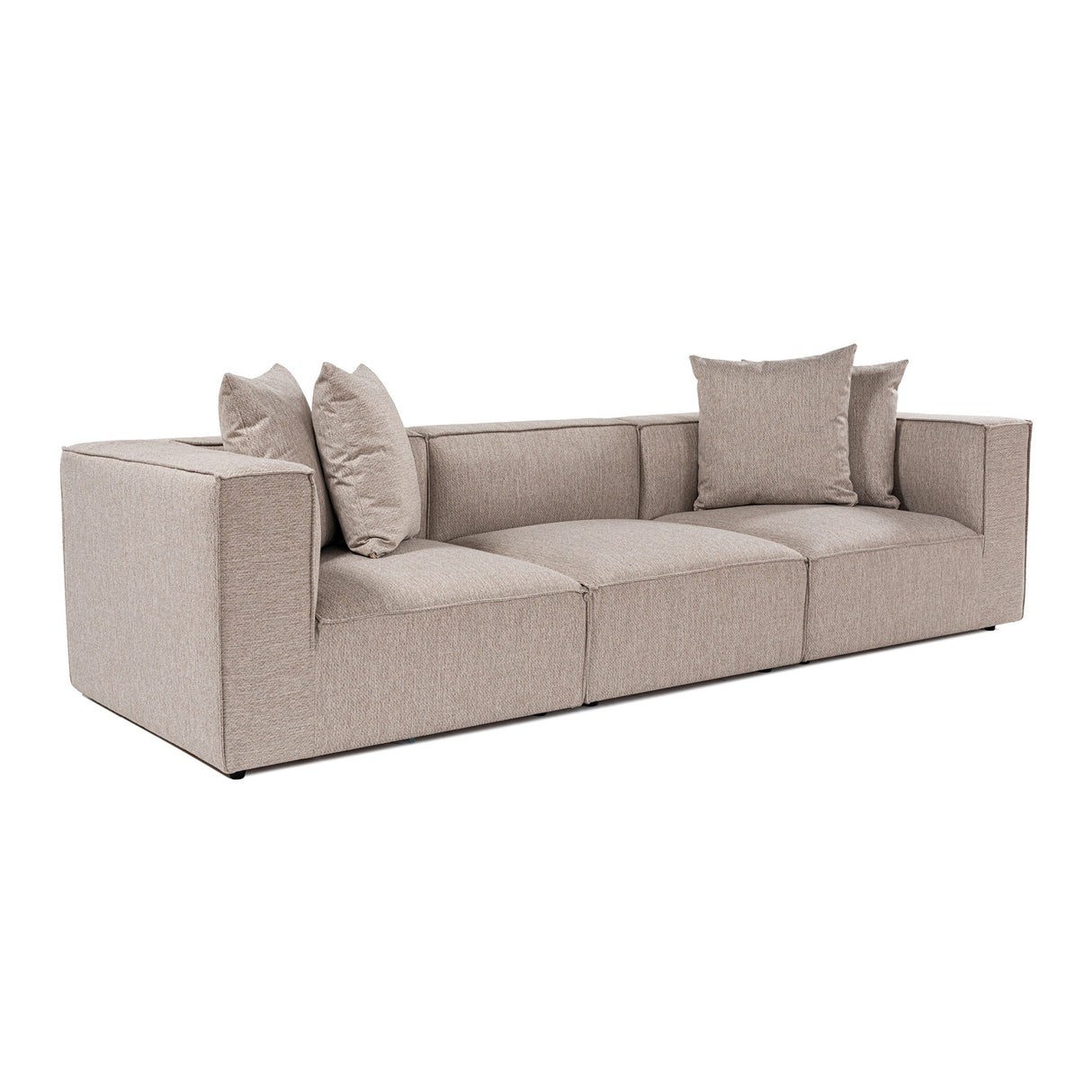 Canapea fixă 3 locuri Sora 3, Diverse culori, 270x95x65 cm - Sand beige | SKU: 560ARE2195 | Canapea fixă 3 locuri Sora 3, 270x95x65 cm, varianta Sand beige, produs pentru amenajarea locuinței, disponibil online în România la CasaMob
