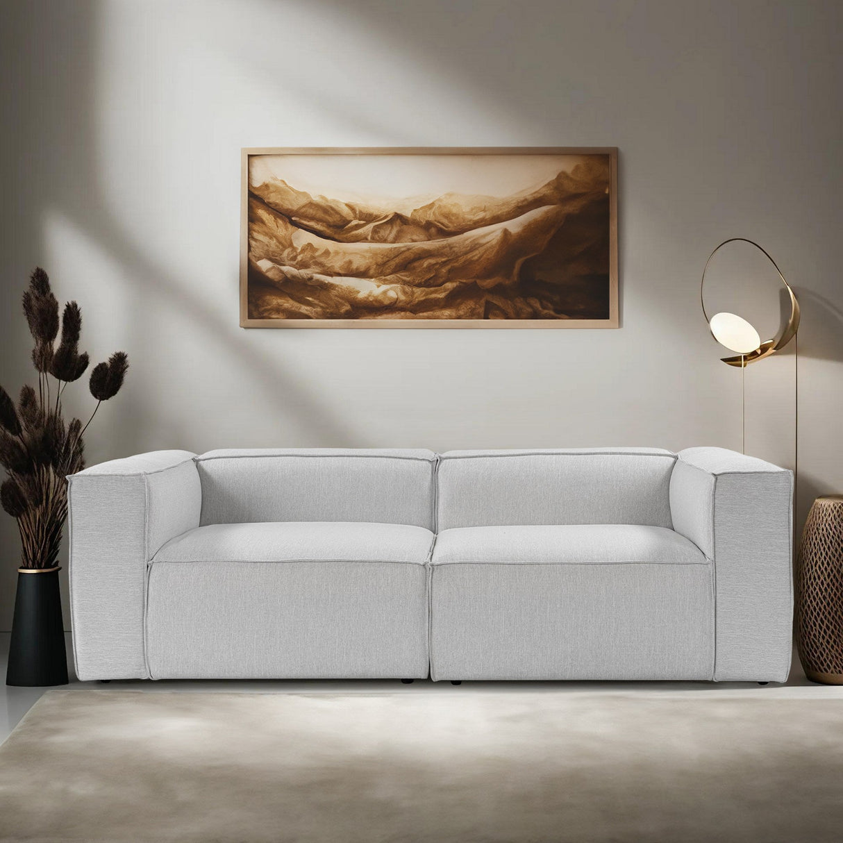 Canapea fixă Fora, Diverse culori, Diverse configurații, Diverse dimensiuni - Gri deschis - Nespecificată - 2 locuri | SKU: 560ARE2207 | Canapea fixă Fora, varianta Gri deschis - Nespecificată - 2 locuri, produs pentru amenajarea locuinței, disponibil online în România la CasaMob