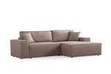 Canapea extensibilă de colț Pırlo, Dreapta, Diverse culori, 260x170x78 cm - Maro | SKU: 560ARE2215 | Canapea extensibilă de colț Pırlo, Dreapta, 260x170x78 cm, varianta Maro, produs pentru amenajarea locuinței, disponibil online în România la CasaMob