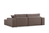 Canapea extensibilă de colț Pırlo, Dreapta, Diverse culori, 260x170x78 cm - Maro | SKU: 560ARE2215 | Canapea extensibilă de colț Pırlo, Dreapta, 260x170x78 cm, varianta Maro, produs pentru amenajarea locuinței, disponibil online în România la CasaMob