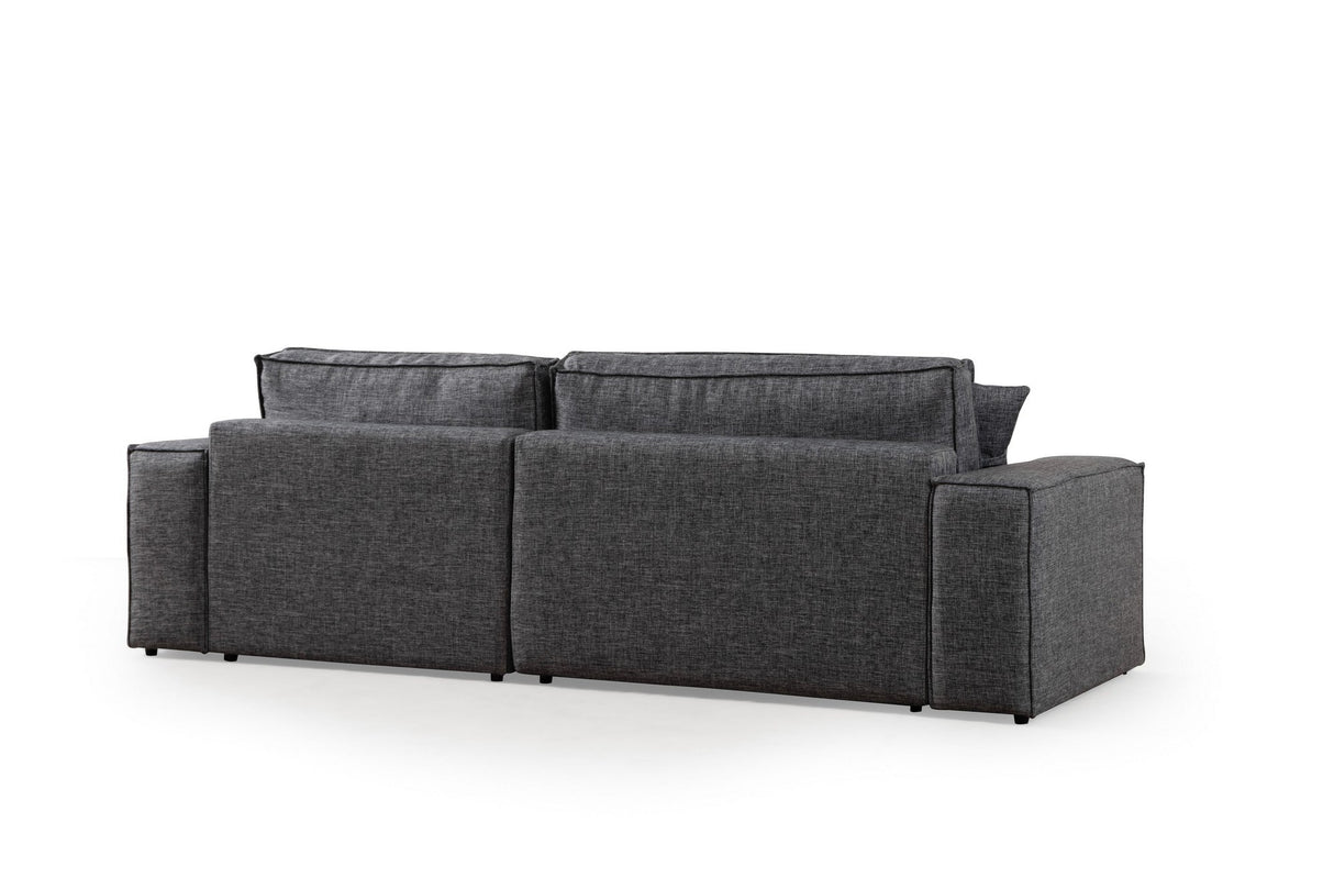 Canapea extensibilă de colț Pırlo, Dreapta, Diverse culori, 260x170x78 cm - Gri închis | SKU: 560ARE2217 | Canapea extensibilă de colț Pırlo, Dreapta, 260x170x78 cm, varianta Gri închis, produs pentru amenajarea locuinței, disponibil online în România la CasaMob