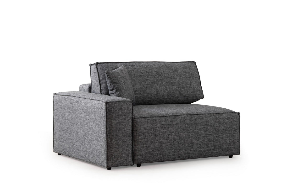 Gri închis | SKU: 560ARE2217 | Canapea extensibilă de colț Pırlo, Dreapta, 260x170x78 cm, varianta Gri închis, produs pentru amenajarea locuinței, disponibil online în România la CasaMob