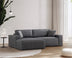 Gri închis | SKU: 560ARE2218 | Canapea extensibilă de colț Pırlo, Stânga, 260x170x78 cm, varianta Gri închis, produs pentru amenajarea locuinței, disponibil online în România la CasaMob
