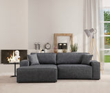Canapea extensibilă de colț Pırlo, Stânga, Diverse culori, 260x170x78 cm - Gri închis | SKU: 560ARE2218 | Canapea extensibilă de colț Pırlo, Stânga, 260x170x78 cm, varianta Gri închis, produs pentru amenajarea locuinței, disponibil online în România la CasaMob