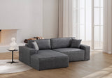 Canapea extensibilă de colț Pırlo, Stânga, Diverse culori, 260x170x78 cm - Gri închis | SKU: 560ARE2218 | Canapea extensibilă de colț Pırlo, Stânga, 260x170x78 cm, varianta Gri închis, produs pentru amenajarea locuinței, disponibil online în România la CasaMob