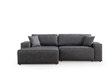 Canapea extensibilă de colț Pırlo, Stânga, Diverse culori, 260x170x78 cm - Gri închis | SKU: 560ARE2218 | Canapea extensibilă de colț Pırlo, Stânga, 260x170x78 cm, varianta Gri închis, produs pentru amenajarea locuinței, disponibil online în România la CasaMob