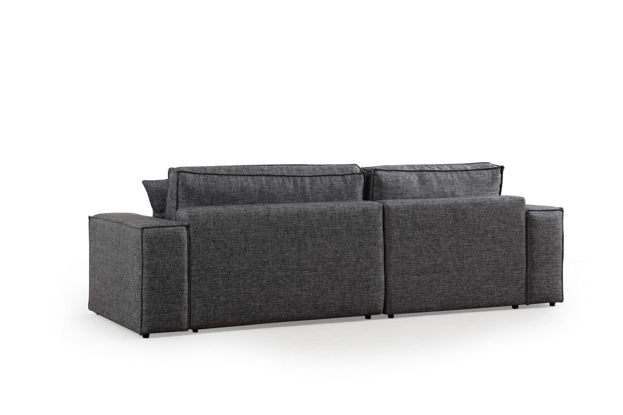 Canapea extensibilă de colț Pırlo, Stânga, Diverse culori, 260x170x78 cm - Gri închis | SKU: 560ARE2218 | Canapea extensibilă de colț Pırlo, Stânga, 260x170x78 cm, varianta Gri închis, produs pentru amenajarea locuinței, disponibil online în România la CasaMob