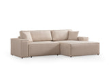 Canapea extensibilă de colț Pırlo, Dreapta, Diverse culori, 260x170x78 cm - Ecru | SKU: 560ARE2219 | Canapea extensibilă de colț Pırlo, Dreapta, 260x170x78 cm, varianta Ecru, produs pentru amenajarea locuinței, disponibil online în România la CasaMob