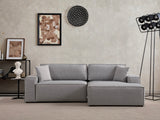Canapea extensibilă de colț Pırlo, Dreapta, Diverse culori, 260x170x78 cm - Gri deschis | SKU: 560ARE2221 | Canapea extensibilă de colț Pırlo, Dreapta, 260x170x78 cm, varianta Gri deschis, produs pentru amenajarea locuinței, disponibil online în România la CasaMob