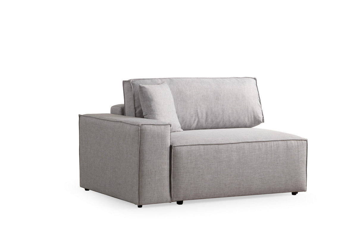 Gri deschis | SKU: 560ARE2221 | Canapea extensibilă de colț Pırlo, Dreapta, 260x170x78 cm, varianta Gri deschis, produs pentru amenajarea locuinței, disponibil online în România la CasaMob