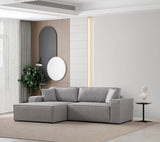 Canapea extensibilă de colț Pırlo, Stânga, Diverse culori, 260x170x78 cm - Gri deschis | SKU: 560ARE2222 | Canapea extensibilă de colț Pırlo, Stânga, 260x170x78 cm, varianta Gri deschis, produs pentru amenajarea locuinței, disponibil online în România la CasaMob