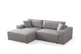 Canapea extensibilă de colț Pırlo, Stânga, Diverse culori, 260x170x78 cm - Gri deschis | SKU: 560ARE2222 | Canapea extensibilă de colț Pırlo, Stânga, 260x170x78 cm, varianta Gri deschis, produs pentru amenajarea locuinței, disponibil online în România la CasaMob