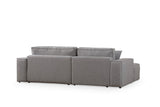 Canapea extensibilă de colț Pırlo, Stânga, Diverse culori, 260x170x78 cm - Gri deschis | SKU: 560ARE2222 | Canapea extensibilă de colț Pırlo, Stânga, 260x170x78 cm, varianta Gri deschis, produs pentru amenajarea locuinței, disponibil online în România la CasaMob