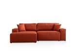 Canapea extensibilă de colț Pırlo, Stânga, Diverse culori, 260x170x78 cm - Portocaliu | SKU: 560ARE2224 | Canapea extensibilă de colț Pırlo, Stânga, 260x170x78 cm, varianta Portocaliu, produs pentru amenajarea locuinței, disponibil online în România la CasaMob