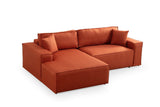 Canapea extensibilă de colț Pırlo, Stânga, Diverse culori, 260x170x78 cm - Portocaliu | SKU: 560ARE2224 | Canapea extensibilă de colț Pırlo, Stânga, 260x170x78 cm, varianta Portocaliu, produs pentru amenajarea locuinței, disponibil online în România la CasaMob