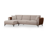 Canapea extensibilă Aren, Colț, Stânga, Diverse culori, 260x150 cm - Bej - Scorțișoară | SKU: 560ARE2232 | Canapea extensibilă Aren, Colț, Stânga, 260x150 cm, varianta Bej - Scorțișoară, produs pentru amenajarea locuinței, disponibil online în România la CasaMob