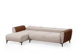 Canapea extensibilă Aren, Colț, Stânga, Diverse culori, 260x150 cm - Bej - Scorțișoară | SKU: 560ARE2232 | Canapea extensibilă Aren, Colț, Stânga, 260x150 cm, varianta Bej - Scorțișoară, produs pentru amenajarea locuinței, disponibil online în România la CasaMob