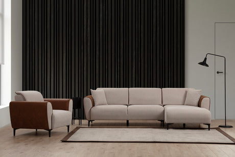 Canapea extensibilă Aren, Colț, Dreapta, Diverse culori, 260x150 cm