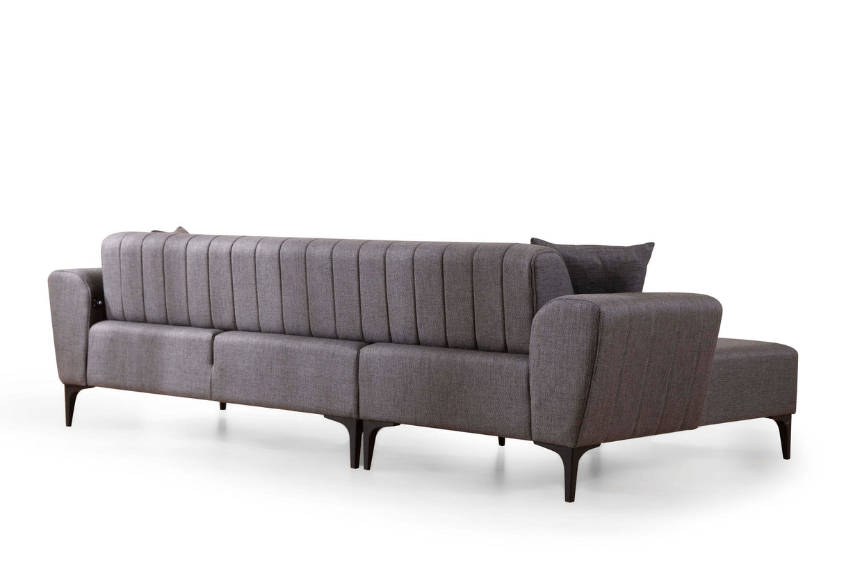 Canapea extensibilă Hamlet, Colț, Stânga, Diverse culori, 270x140 cm - Gri închis | SKU: 560ARE2248 | Canapea extensibilă Hamlet, Colț, Stânga, 270x140 cm, varianta Gri închis, produs pentru amenajarea locuinței, disponibil online în România la CasaMob