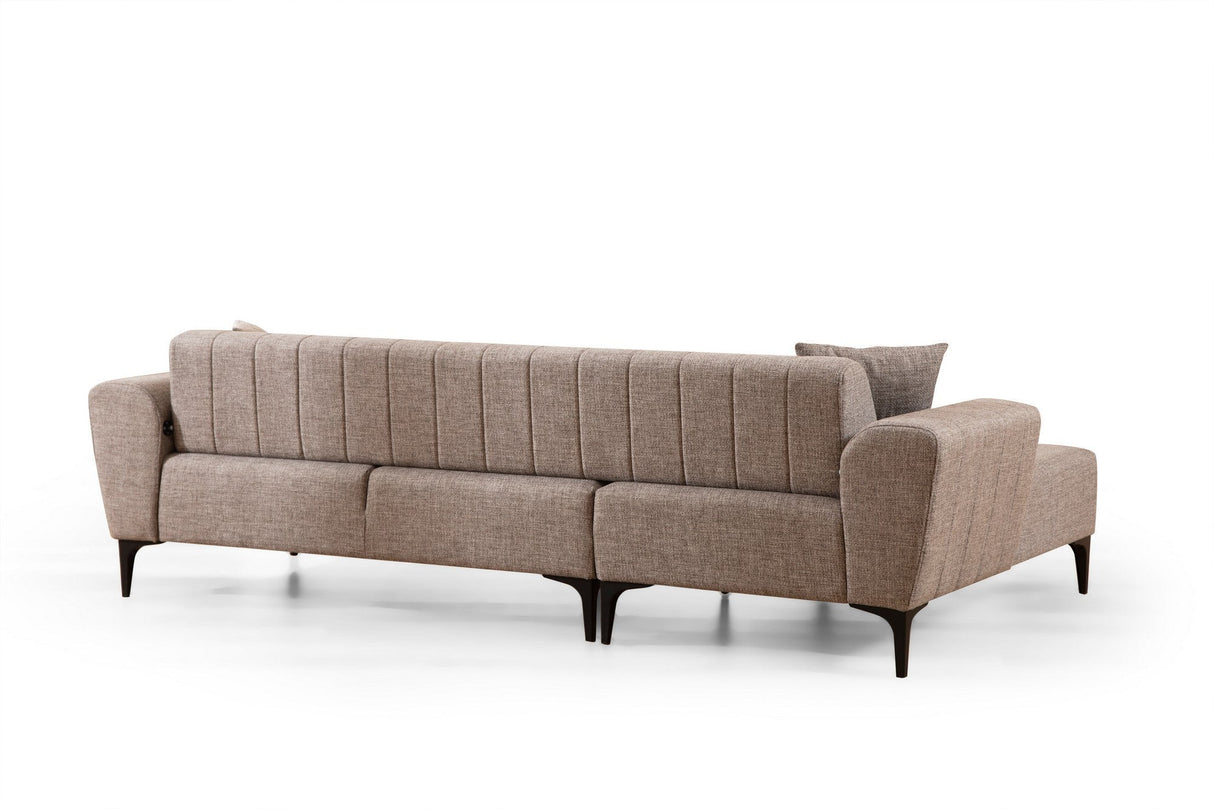 Canapea extensibilă Hamlet, Colț, Stânga, Diverse culori, 270x140 cm - Maro deschis | SKU: 560ARE2250 | Canapea extensibilă Hamlet, Colț, Stânga, 270x140 cm, varianta Maro deschis, produs pentru amenajarea locuinței, disponibil online în România la CasaMob