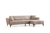 Canapea extensibilă Hamlet, Colț, 1 piesă, Dreapta, Diverse culori, 270x140 cm - Maro deschis | SKU: 560ARE2252 | Canapea extensibilă Hamlet, Colț, 1 piesă, Dreapta, 270x140 cm, varianta Maro deschis, produs pentru amenajarea locuinței, disponibil online în România la CasaMob