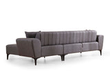 Canapea extensibilă Hamlet, Colț, 1 piesă, Dreapta, Diverse culori, 270x140 cm - Gri închis | SKU: 560ARE2253 | Canapea extensibilă Hamlet, Colț, 1 piesă, Dreapta, 270x140 cm, varianta Gri închis, produs pentru amenajarea locuinței, disponibil online în România la CasaMob