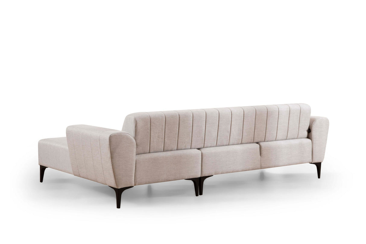 Canapea extensibilă Hamlet, Colț, 1 piesă, Dreapta, Diverse culori, 270x140 cm - Ecru | SKU: 560ARE2254 | Canapea extensibilă Hamlet, Colț, 1 piesă, Dreapta, 270x140 cm, varianta Ecru, produs pentru amenajarea locuinței, disponibil online în România la CasaMob