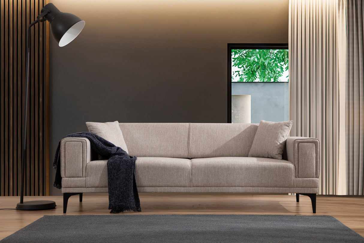 Canapea extensibilă Horizon, 3 locuri, Diverse culori - Maro deschis | SKU: 560ARE2262 | Canapea extensibilă Horizon, 3 locuri, varianta Maro deschis, produs pentru amenajarea locuinței, disponibil online în România la CasaMob