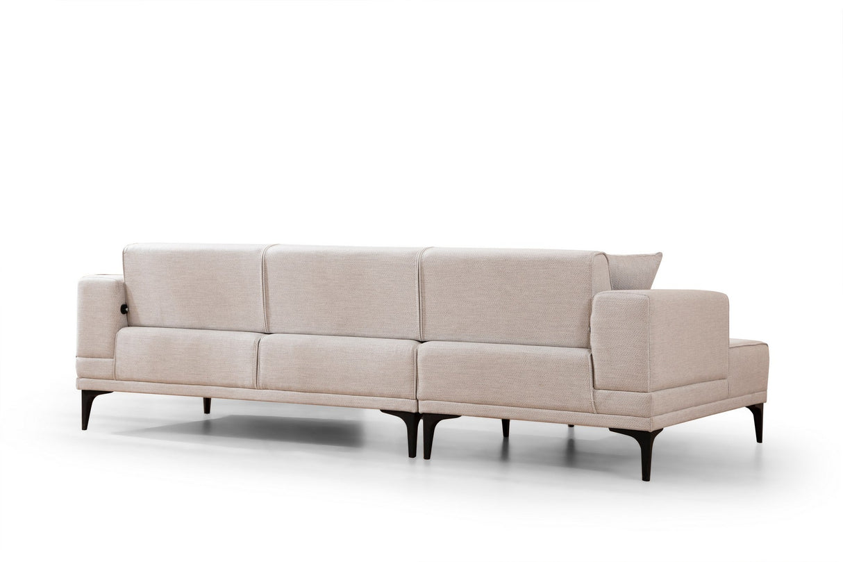 Canapea extensibilă Horizon, Colț, Stânga, Diverse culori, 250x140 cm - Ecru | SKU: 560ARE2269 | Canapea extensibilă Horizon, Colț, Stânga, 250x140 cm, varianta Ecru, produs pentru amenajarea locuinței, disponibil online în România la CasaMob