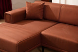 Canapea extensibilă Horizon, Colț, Stânga, Diverse culori, 250x140 cm - Roșu cărămiziu | SKU: 560ARE2271 | Canapea extensibilă Horizon, Colț, Stânga, 250x140 cm, varianta Roșu cărămiziu, produs pentru amenajarea locuinței, disponibil online în România la CasaMob