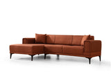 Canapea extensibilă Horizon, Colț, Stânga, Diverse culori, 250x140 cm - Roșu cărămiziu | SKU: 560ARE2271 | Canapea extensibilă Horizon, Colț, Stânga, 250x140 cm, varianta Roșu cărămiziu, produs pentru amenajarea locuinței, disponibil online în România la CasaMob