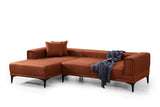 Canapea extensibilă Horizon, Colț, Stânga, Diverse culori, 250x140 cm - Roșu cărămiziu | SKU: 560ARE2271 | Canapea extensibilă Horizon, Colț, Stânga, 250x140 cm, varianta Roșu cărămiziu, produs pentru amenajarea locuinței, disponibil online în România la CasaMob