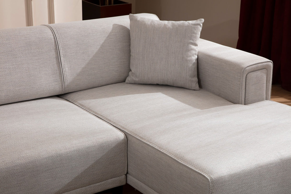 Canapea extensibilă Horizon, Colț, Dreapta, Diverse culori, 250x140 cm - Ecru | SKU: 560ARE2273 | Canapea extensibilă Horizon, Colț, Dreapta, 250x140 cm, varianta Ecru, produs pentru amenajarea locuinței, disponibil online în România la CasaMob