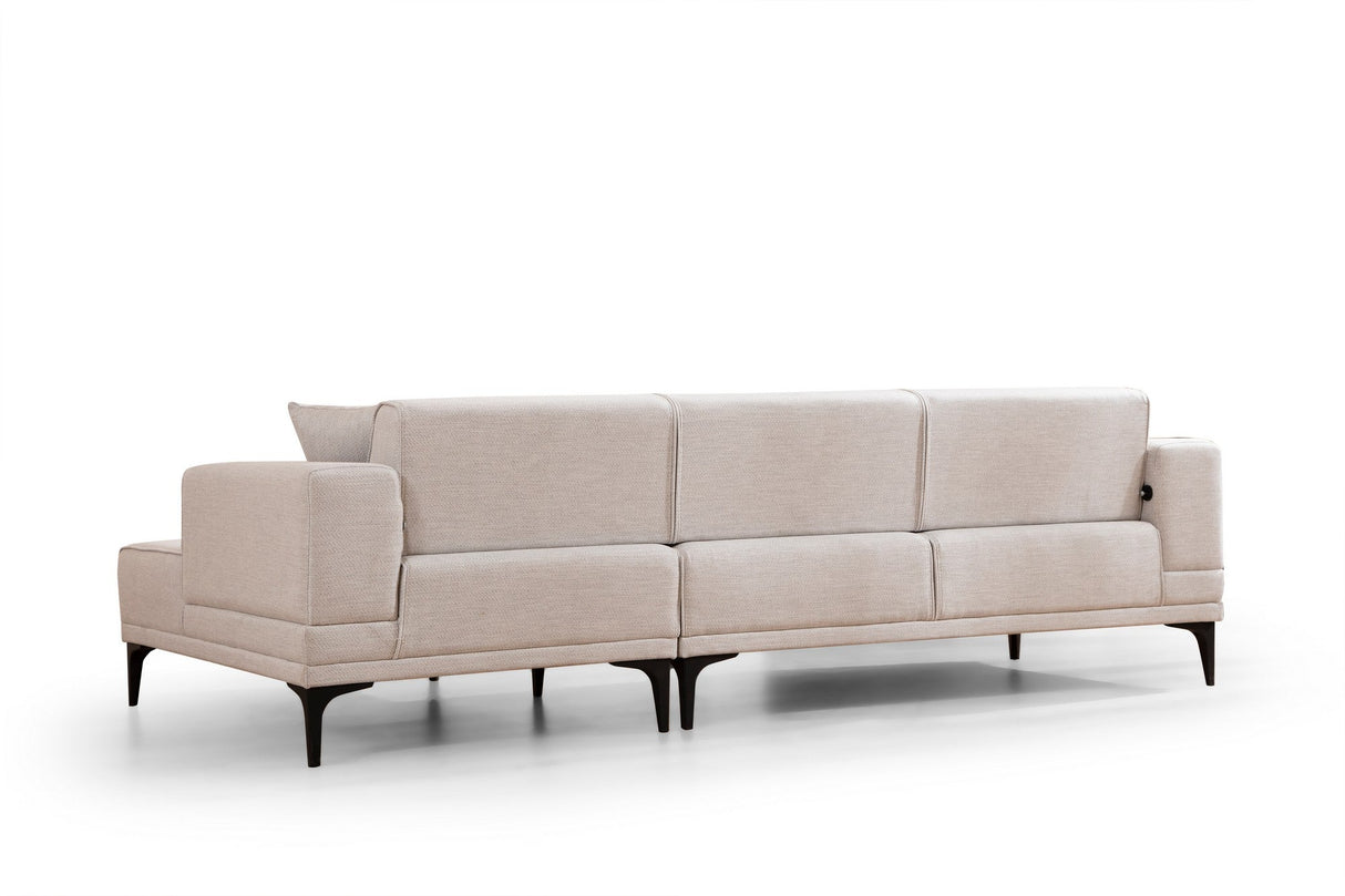 Canapea extensibilă Horizon, Colț, Dreapta, Diverse culori, 250x140 cm - Ecru | SKU: 560ARE2273 | Canapea extensibilă Horizon, Colț, Dreapta, 250x140 cm, varianta Ecru, produs pentru amenajarea locuinței, disponibil online în România la CasaMob