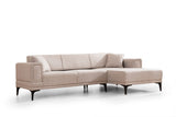 Canapea extensibilă Horizon, Colț, Dreapta, Diverse culori, 250x140 cm - Maro deschis | SKU: 560ARE2274 | Canapea extensibilă Horizon, Colț, Dreapta, 250x140 cm, varianta Maro deschis, produs pentru amenajarea locuinței, disponibil online în România la CasaMob