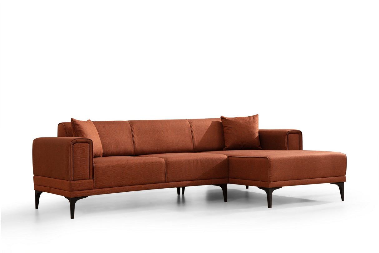 Canapea extensibilă Horizon, Colț, Dreapta, Diverse culori, 250x140 cm - Roșu cărămiziu | SKU: 560ARE2275 | Canapea extensibilă Horizon, Colț, Dreapta, 250x140 cm, varianta Roșu cărămiziu, produs pentru amenajarea locuinței, disponibil online în România la CasaMob