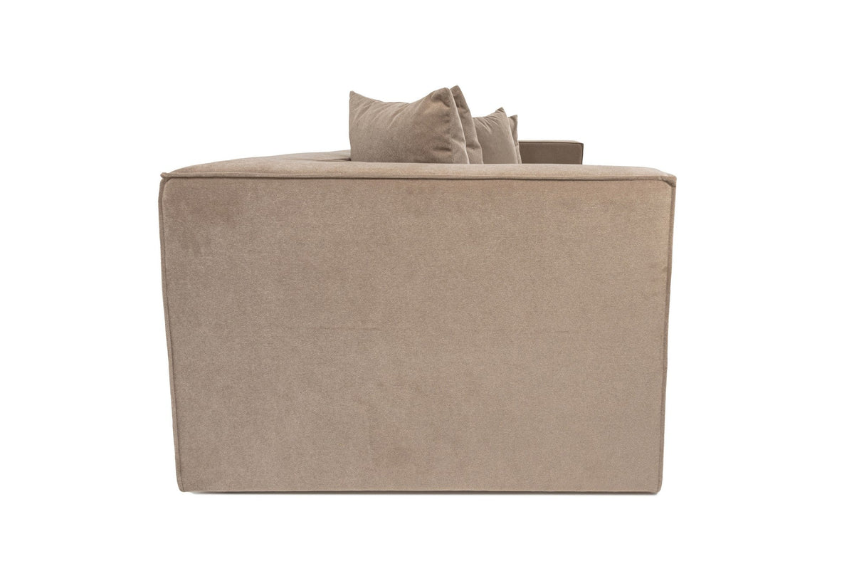 Canapea fixă 3 locuri Sora 3, Diverse culori, 270x95x65 cm - Cappuccino | SKU: 560ARE2312 | Canapea fixă 3 locuri Sora 3, 270x95x65 cm, varianta Cappuccino, produs pentru amenajarea locuinței, disponibil online în România la CasaMob