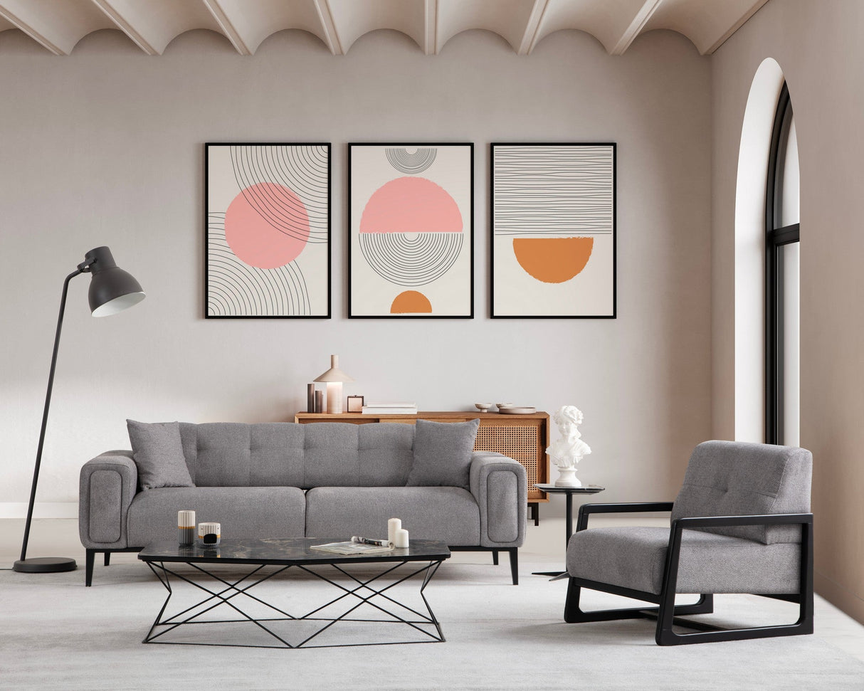 Canapea extensibilă 3 locuri Athena, Diverse culori, 225x92x76 cm - Gri deschis | SKU: 560ARE2359 | Canapea extensibilă 3 locuri Athena, 225x92x76 cm, varianta Gri deschis, produs pentru amenajarea locuinței, disponibil online în România la CasaMob