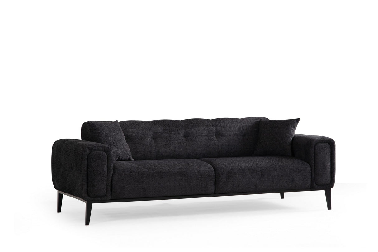 Canapea extensibilă 3 locuri Athena, Diverse culori, 225x92x76 cm - Negru | SKU: 560ARE2361 | Canapea extensibilă 3 locuri Athena, 225x92x76 cm, varianta Negru, produs pentru amenajarea locuinței, disponibil online în România la CasaMob