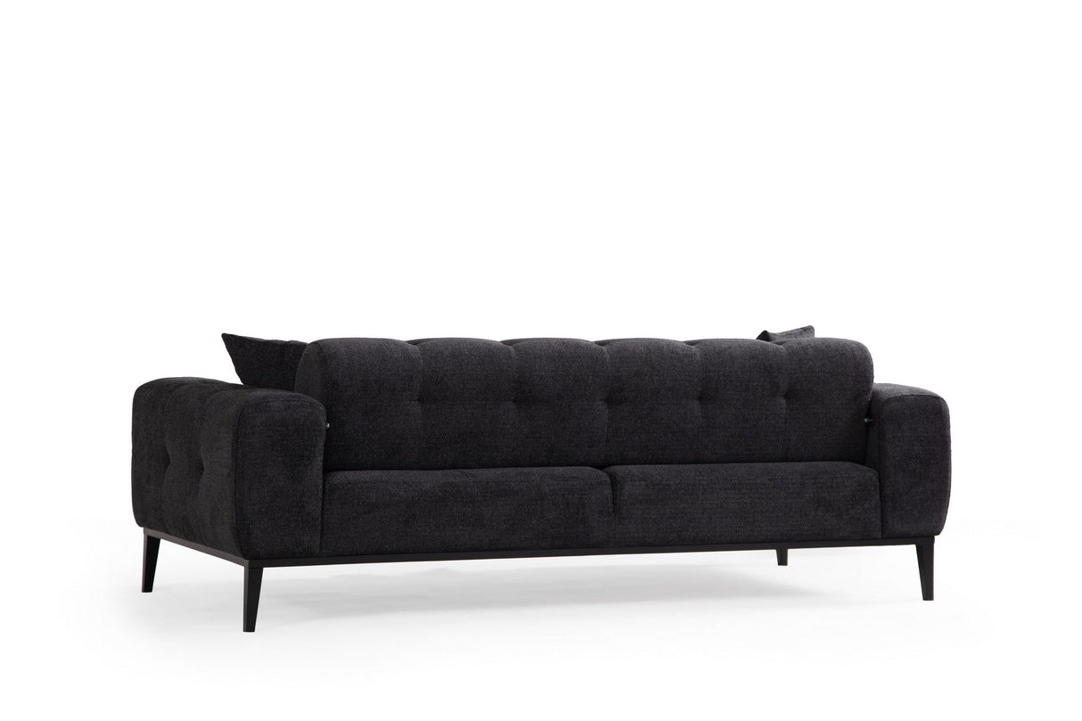 Canapea extensibilă 3 locuri Athena, Diverse culori, 225x92x76 cm - Negru | SKU: 560ARE2361 | Canapea extensibilă 3 locuri Athena, 225x92x76 cm, varianta Negru, produs pentru amenajarea locuinței, disponibil online în România la CasaMob