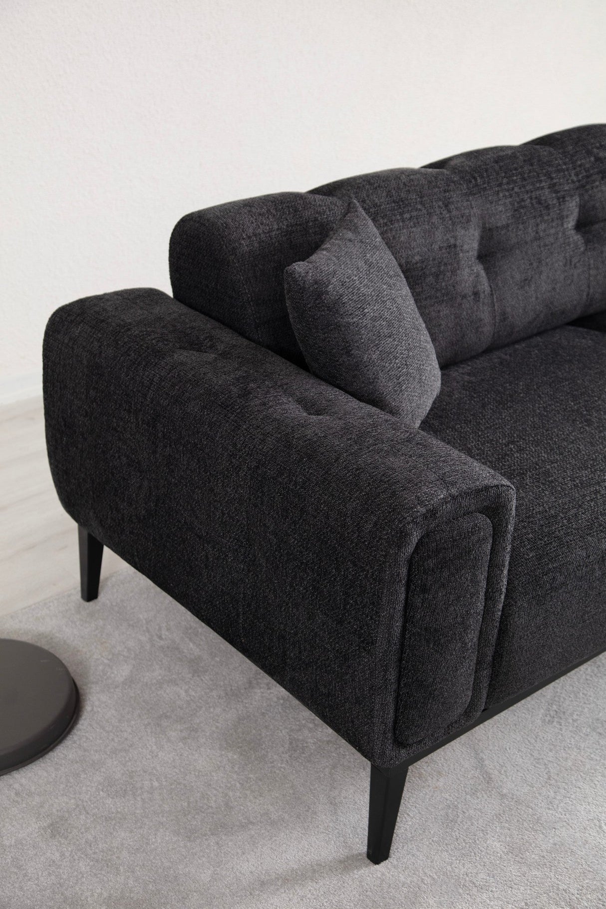 Canapea extensibilă 3 locuri Athena, Diverse culori, 225x92x76 cm - Negru | SKU: 560ARE2361 | Canapea extensibilă 3 locuri Athena, 225x92x76 cm, varianta Negru, produs pentru amenajarea locuinței, disponibil online în România la CasaMob