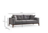Canapea extensibilă 3 locuri Sinor, Diverse culori, 225 x 92 x 75 cm - Gri deschis | SKU: 560ARE2362 | Canapea extensibilă 3 locuri Sinor, 92x57x75 cm, varianta Gri deschis, produs pentru amenajarea locuinței, disponibil online în România la CasaMob
