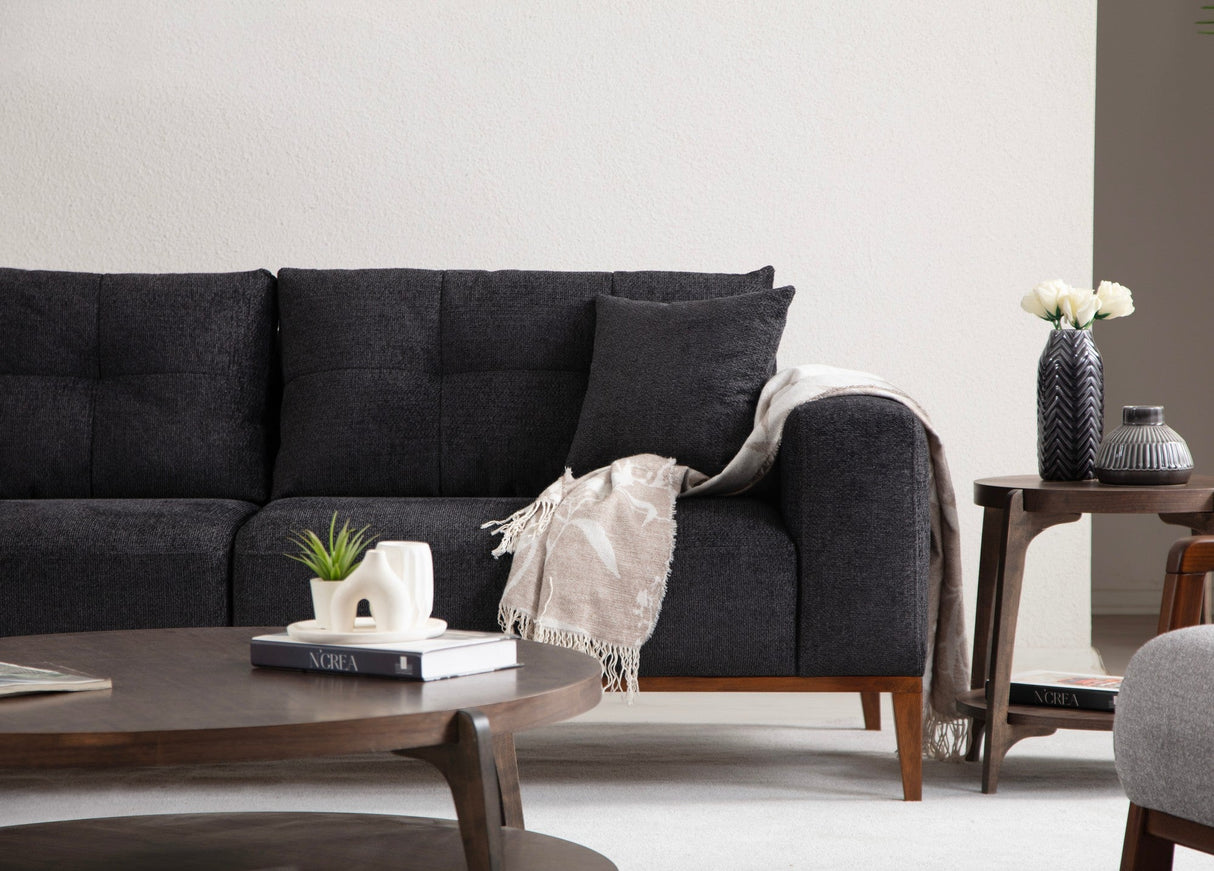 Canapea extensibilă 3 locuri Sinor, Diverse culori, 225 x 92 x 75 cm - Antracit | SKU: 560ARE2363 | Canapea extensibilă 3 locuri Sinor, 92x57x75 cm, varianta Antracit, produs pentru amenajarea locuinței, disponibil online în România la CasaMob