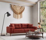 Canapea extensibilă 3 locuri Sinor, Diverse culori, 225 x 92 x 75 cm - Roșu cărămiziu | SKU: 560ARE2365 | Canapea extensibilă 3 locuri Sinor, 92x57x75 cm, varianta Roșu cărămiziu, produs pentru amenajarea locuinței, disponibil online în România la CasaMob